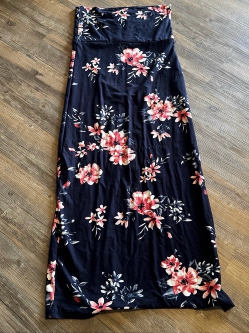Ardene two-in-one strapless floral maxi dress/skirt size medium
